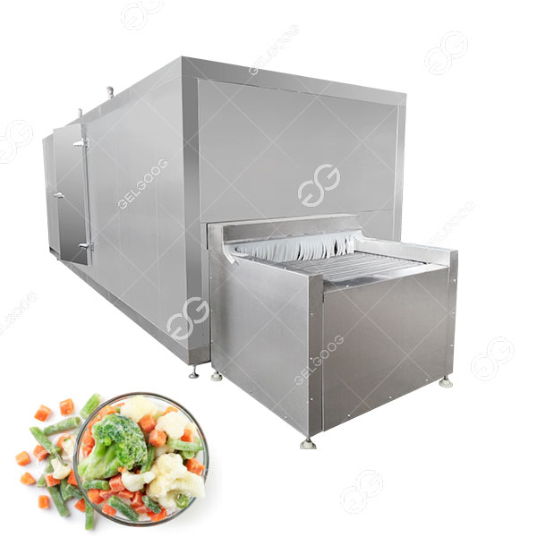 Máquina de congelación rápida de lecho fluidizado industrial