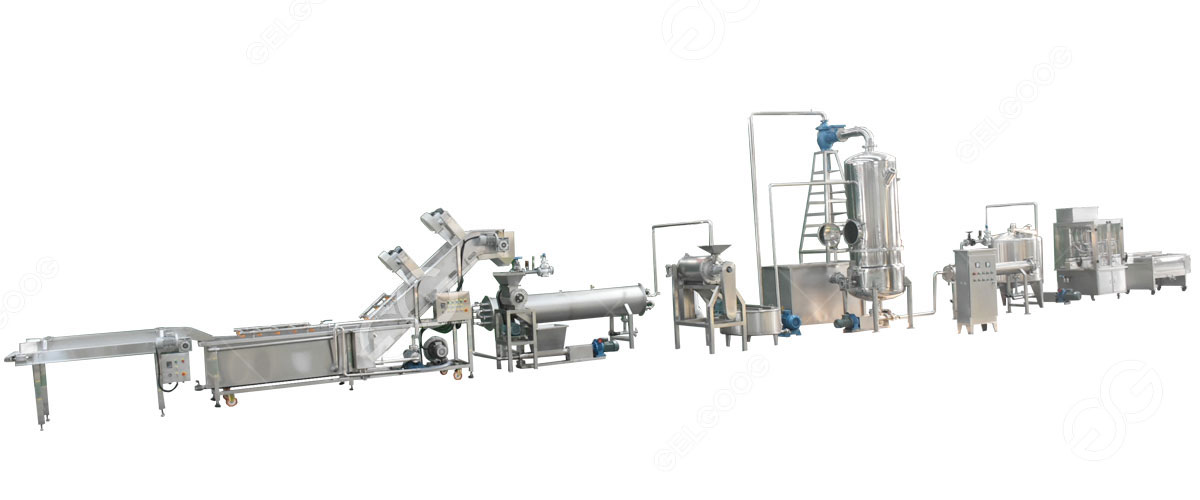 Línea de procesamiento de pasta de tomate