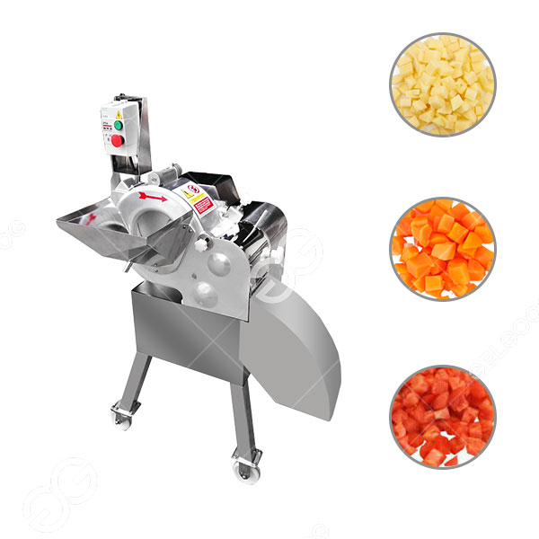 Máquina cortadora de cubos de verduras, picadora y picadora