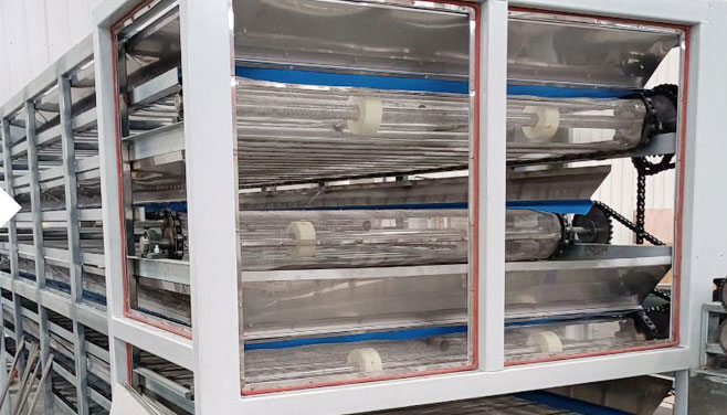 4. Transportador de banda de malla